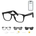 thumbnail image 1 of GetD Lunettes IA pour Hommes et Femmes, Lunettes Intelligentes Propulsées par ChatGPT, Traduction IA en Temps Réel avec 147 Langues, Lecture de Musique 11 H, Lunettes Bluetooth avec Lentille Photochromique, 1 of 8