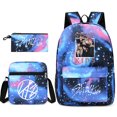 thumbnail image 1 of Stray Kids Travel Backpack, Teenage Student School Bag Three-piece Set-QIUPING, 1 of 4