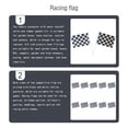 thumbnail image 4 of jesticaly 10 Pieces Checkered Flag Racing Black White Stick Waving Polyester Gift for Festival Car Motorcycle Celebration, 4 of 6