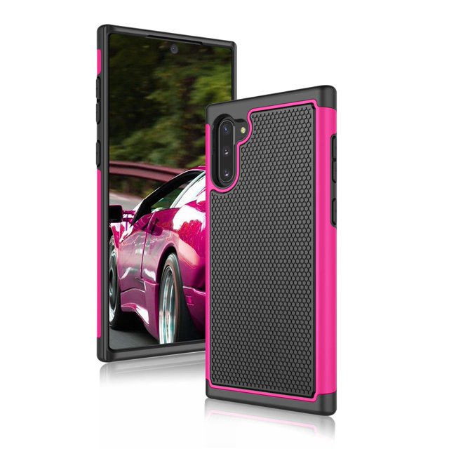 Galaxy Note 10 Case, Case for Samsung Note 10 2019, Shock Absorbing Dual Layer Silicone & Plastic Bumper Rugged Grip Hard Protective Cases Cover for Samsung Galaxy Note 10 5G (2019)