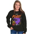 thumbnail image 3 of PACMAN Halloween Lets Play Ghosts Sweatshirt for Men or Women Brisco Brands S, 3 of 6