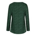 thumbnail image 5 of Colorblock Long Sleeve V Neck Tops for Women Tunic Shirts Casual Loose Pullover Blouses Green,L, 5 of 6