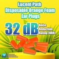 thumbnail image 6 of 50 Pairs (100 Ear Plugs), Individually Wrapped Pairs, Lucent Path Disposable Orange Hearing Protection Earplugs, NRR 32 dB - ANSI S3.19-1974, 6 of 7