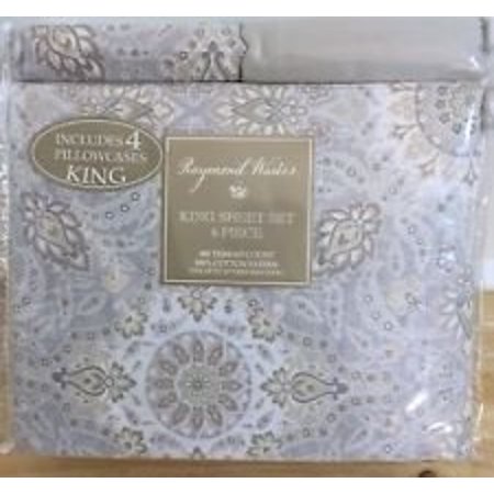 Raymond Waites 6 Pc Queen Sheet Set 100 Cotton Sateen 300