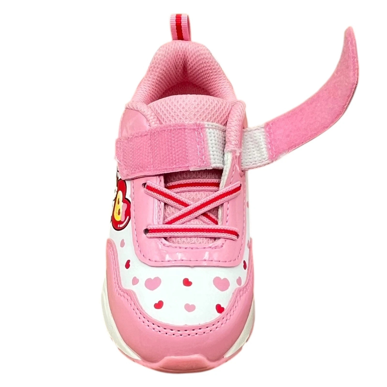 Hello Kitty Little Girls Balloon Light Up Sneakers Size 11 White-Pink Slip-on