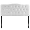 thumbnail image 4 of Annabel Full Diamond Tufted Performance Velvet Headboard in White, 4 of 7