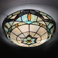 thumbnail image 3 of Capulina Tiffany 16" 3-Light Flush Mount Lights, 3 of 7