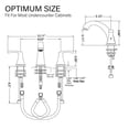 thumbnail image 7 of MAYEERTY 8" Widespread 2-Handle Bathroom Faucet with Pop Up Drain, Brushed Gold, 7 of 7
