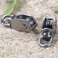 thumbnail image 3 of Heavy Duty 304 Stainless Steel Snatch Block with Swivel Hook for 1/4In Rope, M25 Single Pulley Lifting Crane, 3 of 3