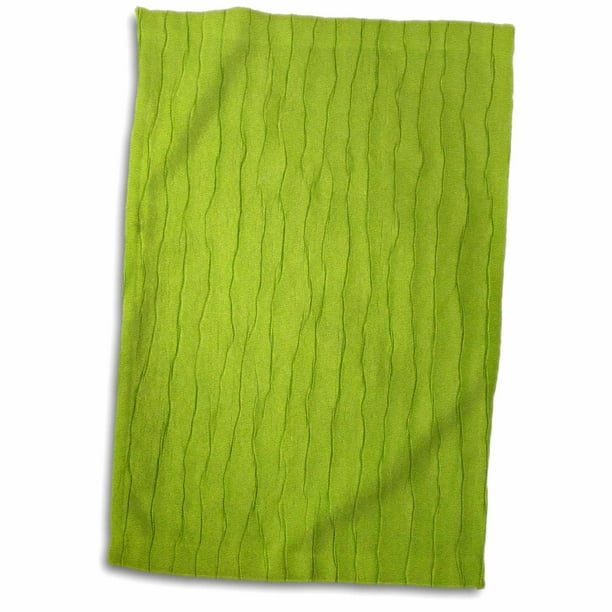 3dRose Lime Green Silk Towel, 15 by 22inch