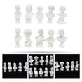 thumbnail image 4 of 10pcs Greek Bust Statues Mini Head Statues Sketch Practice Bust Sculpture Resin Crafts, 4 of 9