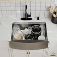 thumbnail image 5 of CASAINC Stainless Steel 33 in. 16-Gauge Single Bowl Farmhouse Apron Workstation Kitchen Sink Brushed Accessories, 5 of 7