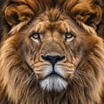thumbnail image 6 of WYYP A Majestic Lion Waterproof Resistant Fabric 100% Polyester Fiber Round Table Cover White, 6 of 8