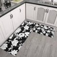 thumbnail image 2 of Pioneer Flower Floral Print Pattern Kitchen Rugs Sets Of 2,Anti Fatigue Kitchen Mat Rugs Non Slip Washable,Decorative Kitchen Floor Mats for Kitchen,Sink,Laundry,17"x30"+17"x47", 2 of 7