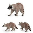 thumbnail image 2 of Ksopiavobs Realistic Raccoon Figurine Plastic Raccoon Family Set Wild Animal Figurine Set for Collection Science Educational Prop Desktop Decoration, Pack of 3, 2 of 7