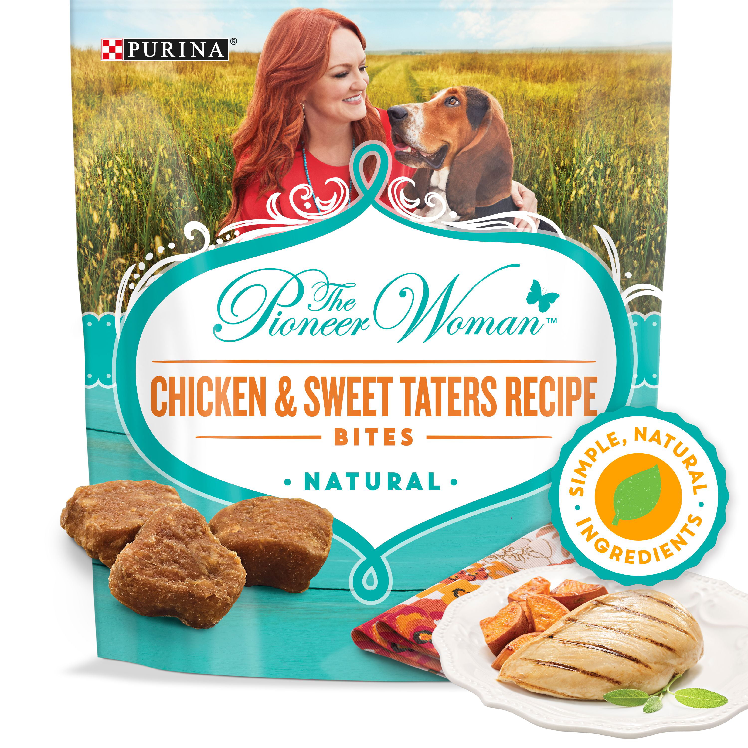 The Pioneer Woman Natural Dog Treats Chicken Blueberry Recipe Waffles 9 Oz Pouch Walmart Com Walmart Com