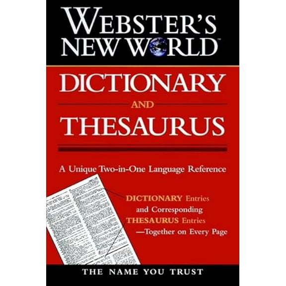 Pre-Owned Webster's New World Dictionary and Thesaurus (Hardcover) 0028605748 9780028605746