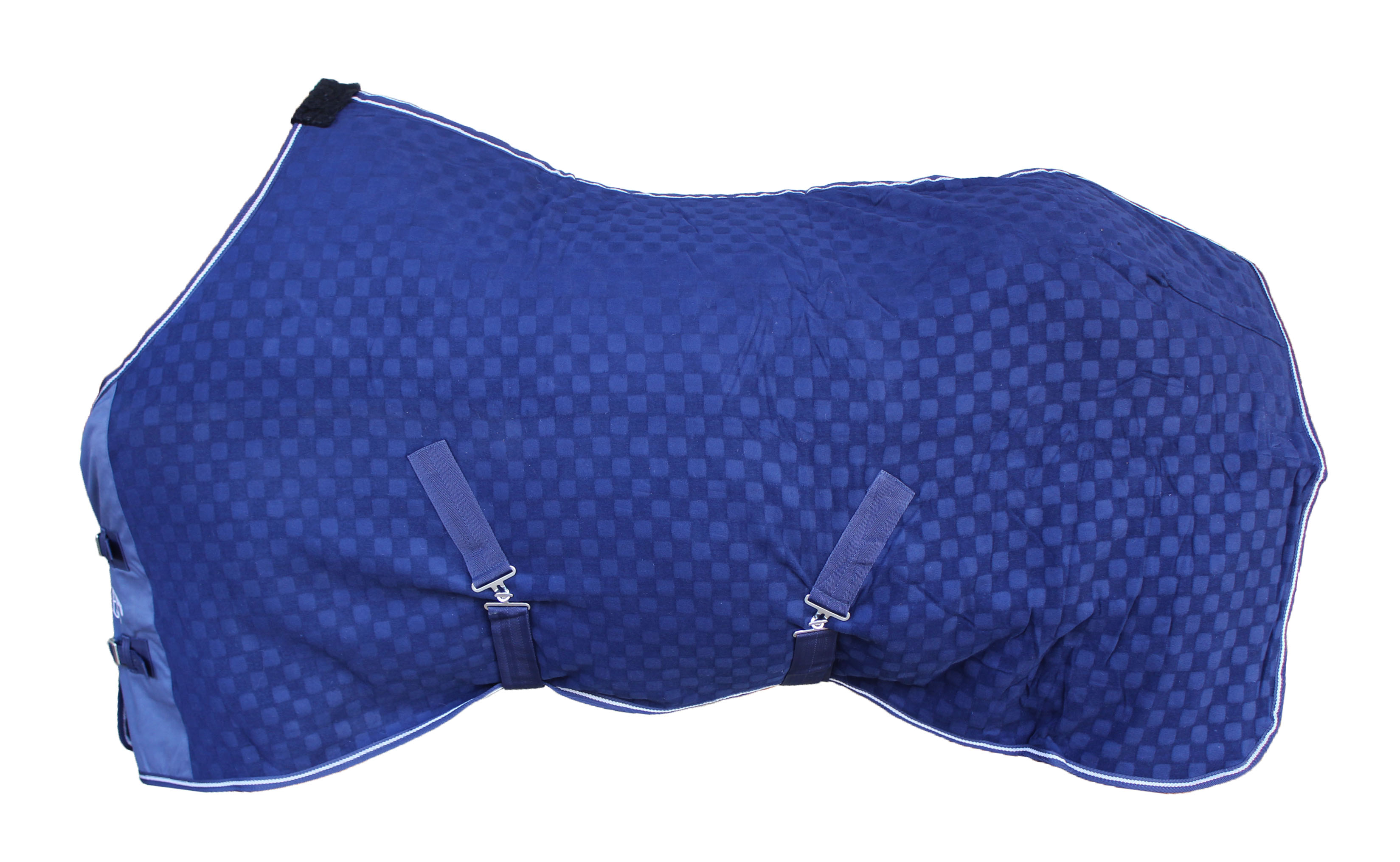 68" Horse Sheet Polar FLEECE COOLER Blanket Navy 4316