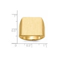 thumbnail image 5 of 14k Yellow Gold Polished Mens Signet Ring Size 10 Ring for Men - 10.0 Grams, 5 of 6