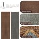 thumbnail image 3 of 70.9 X 15.7 Alfombra para Escalar Gato Extra Grande Espesada con 10 Uñas Fijas, Muebles Duraderos De Pared para Gato, Rascador De Pared, Poste Rascador, Protector De Sofá Sofá, 3 of 7