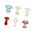 thumbnail image 4 of Jarrones de vidrio con forma de hongo Jarrones para plantas hidropónicas Jarrones decorativos lindos con flores 6 piezas, 4 of 9