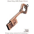 thumbnail image 2 of Memoria USB Flash de 32 GB, memoria USB con forma de llave de metal retro, memoria USB 2.0, memoria USB, 2 of 5