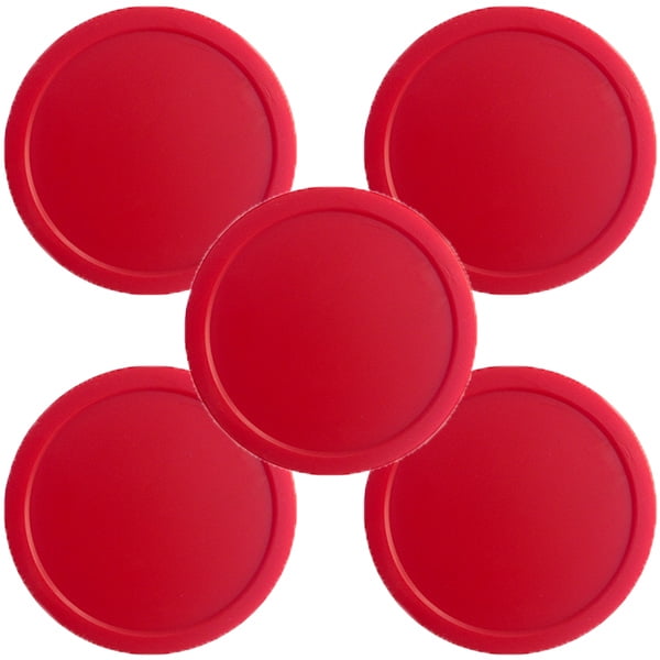 31/4" Large Round Red Air Hockey Puck 5Pack