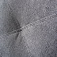 thumbnail image 6 of Holaki Linen Fabric Loveseat Sofa Curved Arm Couch with Pocket, Dark Grey, 6 of 9