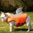 thumbnail image 3 of Chaleco salvavidas para mascotas ropa de seguridad para perros traje de Likrtyny baño ajustable de poliéster reflectante transpirable para vacaciones de verano, 3 of 8