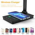 thumbnail image 4 of yeacher LED Desk Lamp with 10W Wireless Charger, Eye-Caring Table, 4 of 6