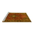 thumbnail image 2 of Ahgly Company Machine Washable Indoor Round Medallion Yellow Traditional Area Rugs, 6' Round, 2 of 4