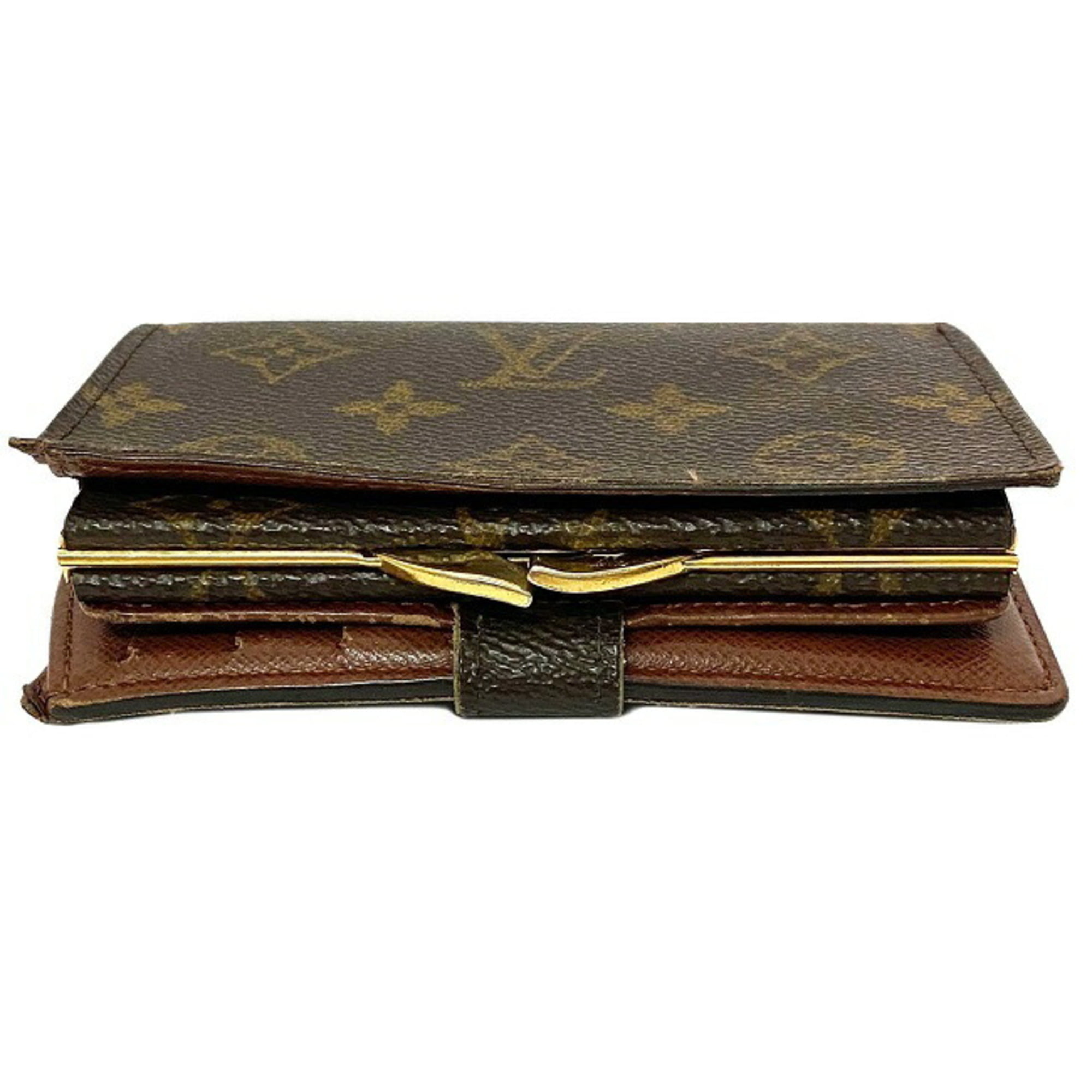 Louis Vuitton Monogram Kiss-Lock Wallet - Brown Wallets