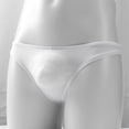 thumbnail image 5 of FITORON Mens Invisible Thong 100% Polyester 3D Pouch Moisture-Wicking White Underwear for Workout & Formal Wear,Size M, 5 of 6