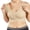 Beige, variant on Womens High Support Sports Bras Solid Color Plus Size Ultra-Thin Bra Full Coverage Bras Cup Tops for Large Breasts White
