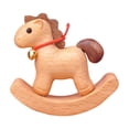 thumbnail image 1 of jifeng Wooden Rocking Horse Statue Collection Multifunctional Decorative Portable Craft, 1 of 9