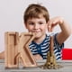 thumbnail image 3 of Piggy-Bank for Kids Boys Girls Large Piggy Banks 26 English Alphabet Letter,Personalized Wooden,Transparent Money Saving Box (1 Pc), 3 of 9