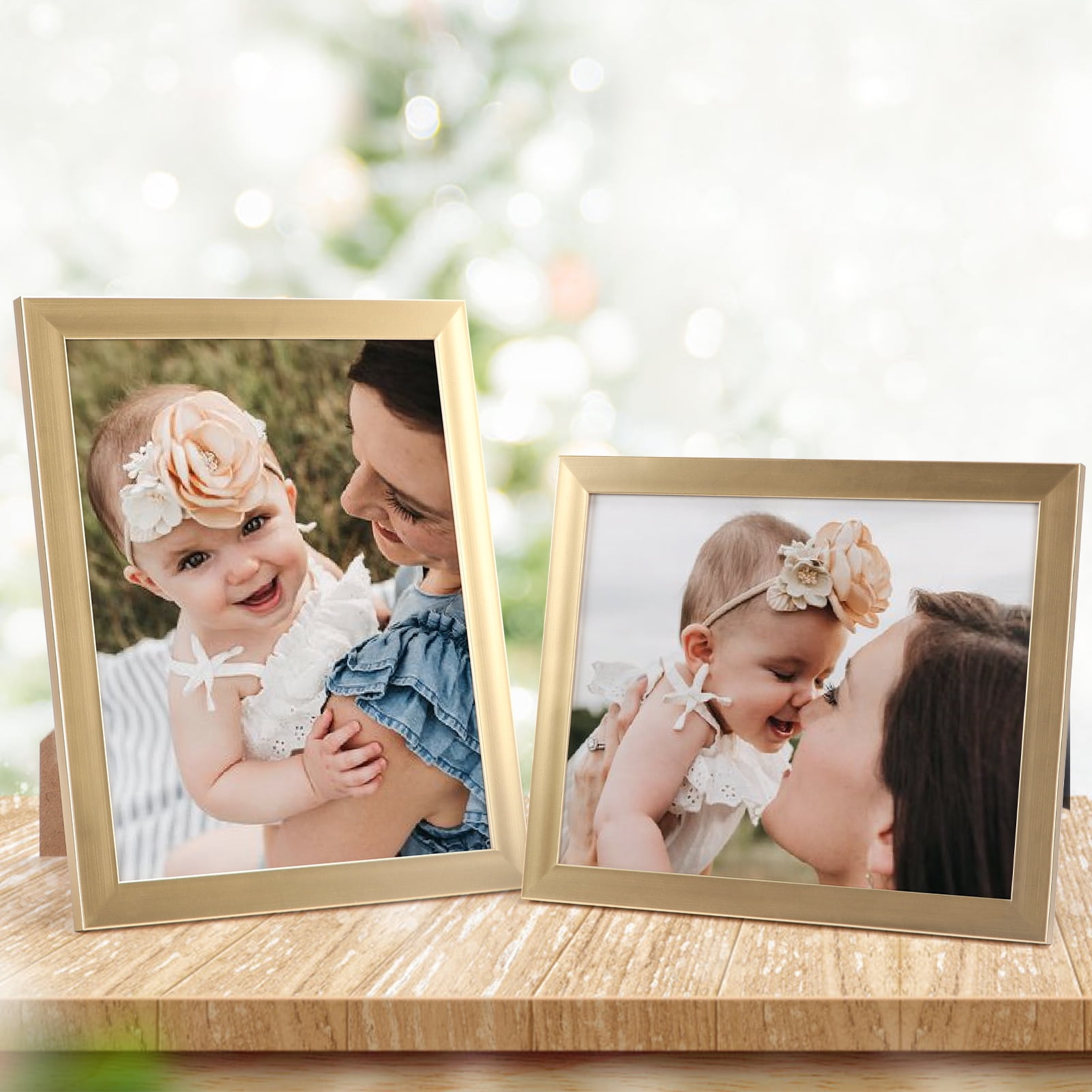 12-Pack Gold 8x10 Picture Frames for Wall or Tabletop