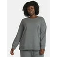 thumbnail image 2 of (2 pack) Terra & Sky Women's Plus Size Fleece Sweatshirt, Size 0X-5X, 2 of 6