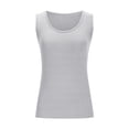 thumbnail image 6 of UPPADA Women's Summer Tank Tops Crew Neck Sleeveless Shirts Ribbed Knit Slim Fitted Basic Cami Tops Casual Blouses Tees,Summer Tank Tops for Women 2025 Gray,S, 6 of 8