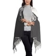 thumbnail image 2 of Haiem Monochrome Giraffe Expression Pattern Women's Long Blanket Scarf Chunky Oversized Winter Fall Warm Scarf Big Tartan Scarves Wrap Shawl Ladies Gifts, 2 of 8