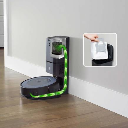 iRobot Roomba i4+ (4552) Robot Vacuum with Automatic Dirt Disposal - Empties Itself for up to 60 Days, Wi-Fi Connected Mapping, Compatible with Alexa, Ideal for Pet Hair, Carpets iRobot i455220