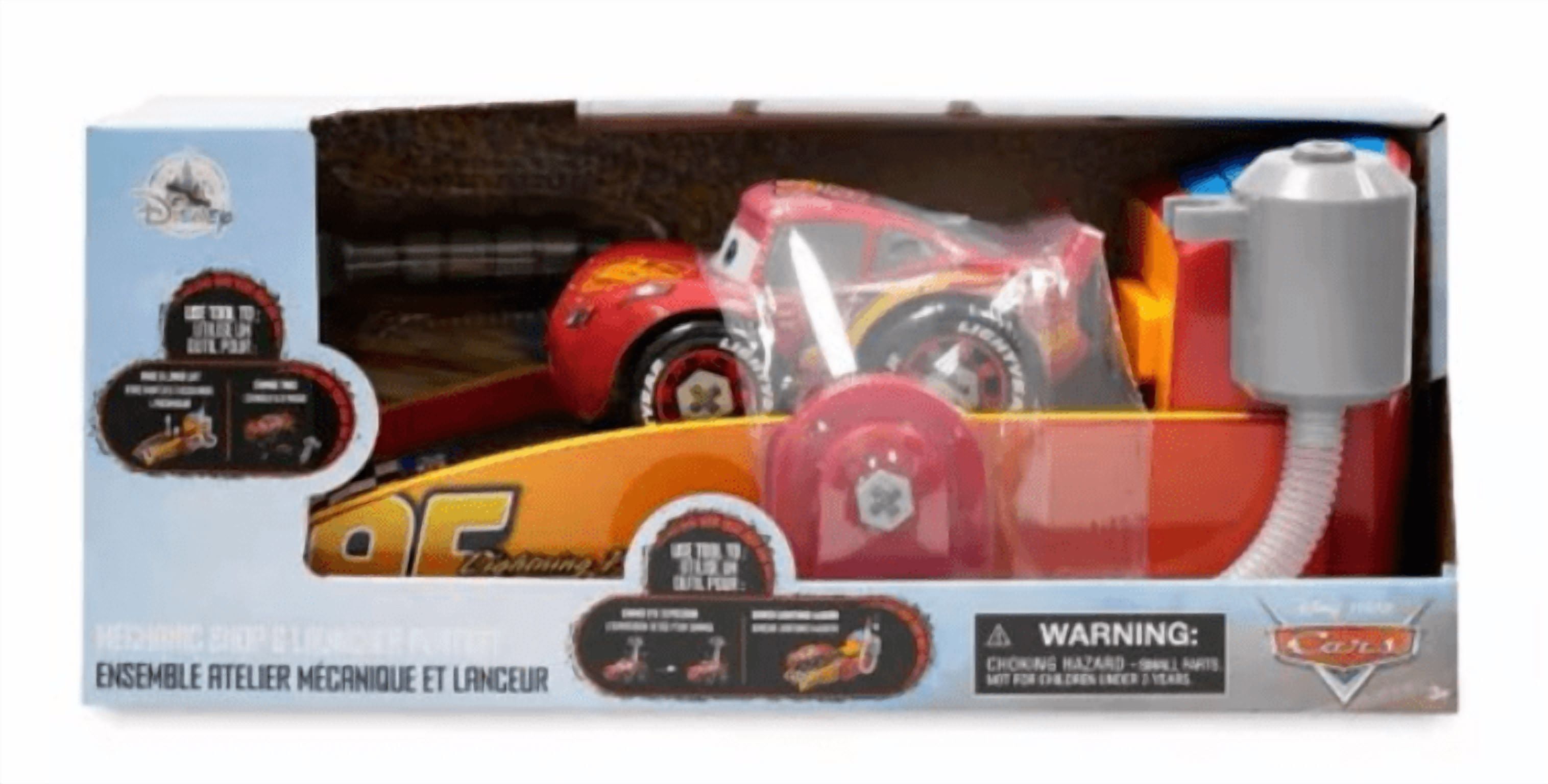 海外限定？Cars マックィーン メカニックショップ＆ランチャー playset Disney Pixar Cars Toy: Lightning McQueen Mechanic Shop & Launcher