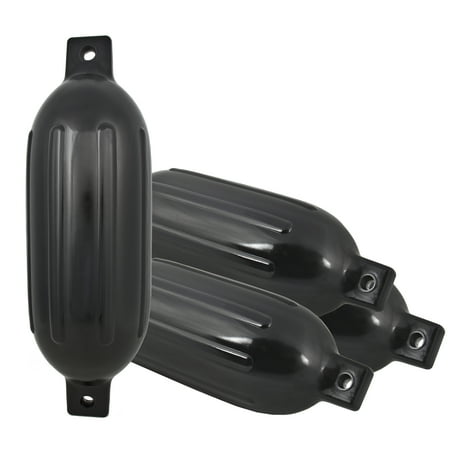 300c Fender - Best Choice Products Set of 4 23 in. Ribbed Marine Vinyl Boat Fender Bumper Dock Shield Protection - Black