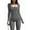 Dark Gray, variant on Women'S Workout Seamless Jumpsuit Yoga Ribbed One-Piece Long Sleeve Leggings Romper Brown S