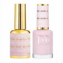 DND - DC Duo Soak off Gel & Matching nail polish - 136 Geranium Pink