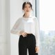 thumbnail image 1 of Blusa de baile moderna suelta para mujer, top con ombligo, ropa de baile corta, camiseta de manga larga con cintura expuesta, moda para mujer, 1 of 5