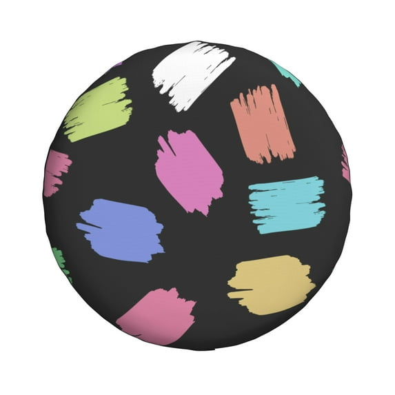 15'' Simple Watercolor Art Tire Cover, Universal Spare Wheel Covers, Dust-Proof, Water-Proof, Sun-Proof and Corrosion-Proof