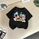 thumbnail image 3 of Camiseta de algodón de manga corta de verano de Mickey Minnie de Disney para niños, camisetas casuales de moda para niños y niñas, camisetas lindas de dibujos animados, ropa para niños, 3 of 5