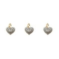 thumbnail image 2 of Langgg Keyring Keyholder DIY Small Decorative Purse Pendent Multipurpose Sweet Gift Workmanship Bag Decor Heart Keychain White/White 3Set, 2 of 6