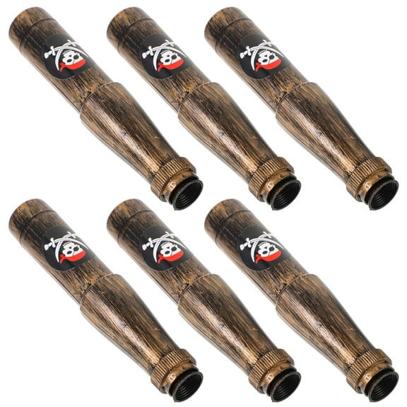 SOPOTUTU 6Pcs Retro Design Pirate Monocular Telescope Plastic for Party Decorations